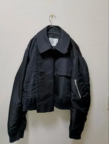 *sacai* 나일론 트윌 블루종 자켓