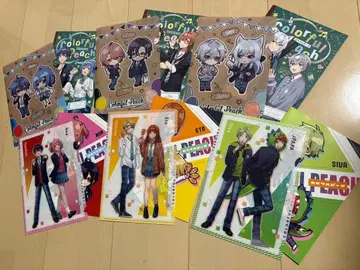 컬러풀 피치 클리어 파일 & 노트 세트