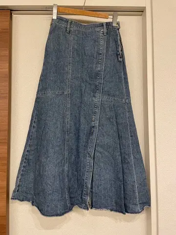 something x 프릭스스토어 데님 롱 스커트 S 사이즈