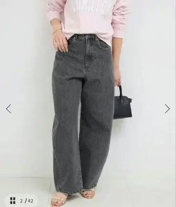 SLOBE IENA 배럴 배기 실루엣 5포켓 데님