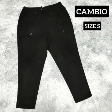 CAMBIO 칸비오 페이크 스웨이드 팬츠 블랙 SIZE S
