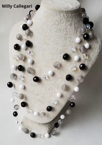 Milly Callegari 밀리 카레가리 모노톤 롱 목걸이