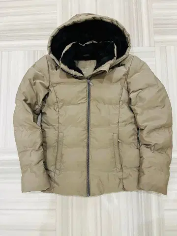 ZARA 그레이지 후드 부착 다운 자켓 퍼 사양 M 사이즈