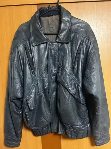 양 빈티지 가죽 자켓 L