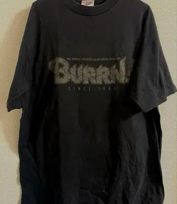 1994년 BURRN! 매거진 10주년 기념 T셔츠 XL