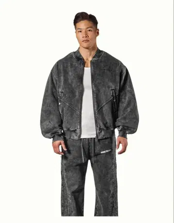 LYFT VINTAGE SWEAT BOMBER JACKET S