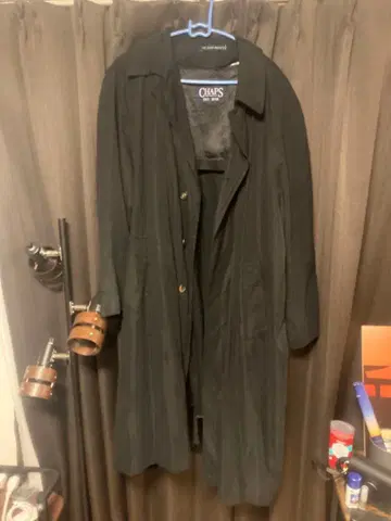 CHAPS 블랙 트렌치코트