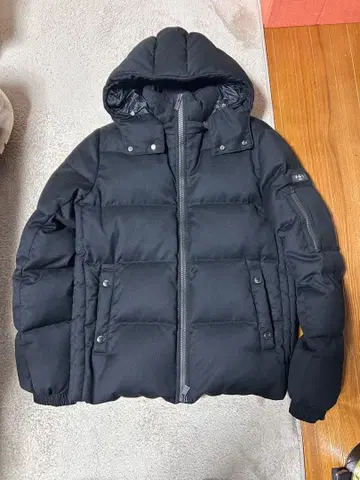 TATRAS 후드 부착 다운 자켓 블랙