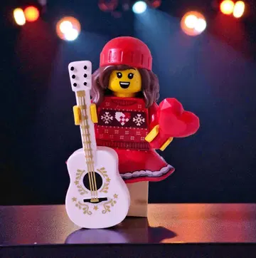 레고 미니 피규어 사랑을 연주하는 걸