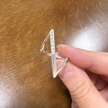 VERMILLION 버밀리온 PRISM 로고 반지 12호 실버