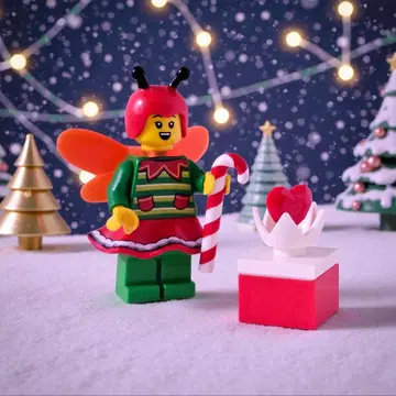 레고 q 미니 피규어 크리스마스 요정