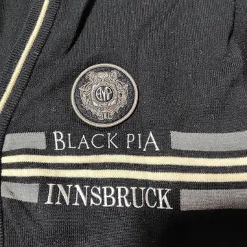 BLACK PIA INNSBRUCK 가디건 자수 모 100% 중고품