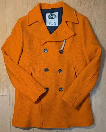 CAMPLIN 오렌지 울 피코트 46
