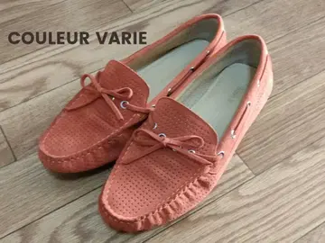 COULEUR VARIE 크롤 발리에 스웨이드 로퍼