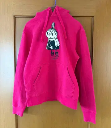 [ 새상품급 ] Russell 핑크 캐릭터 프린트 후드티 XS