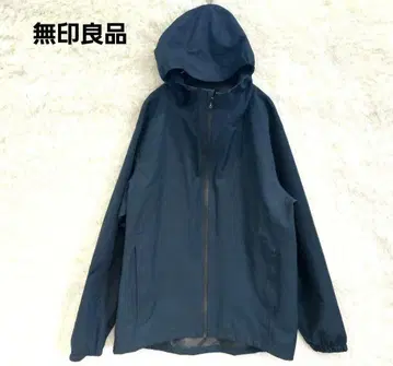 새상품급 무인양품 네이비 후드 부착 마운틴 파카