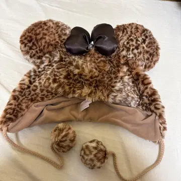 미니 레오파드 무늬 모자