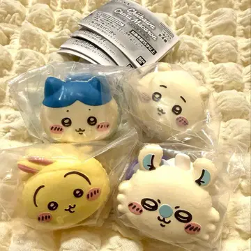 치이카와 (먼작귀) 캐릭터 마카롱 하치와레, 토끼, 모몽가 4종 컴플리트
