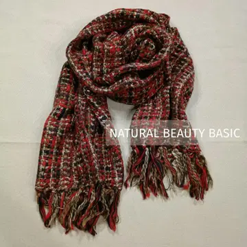 [ NATURAL BEAUTY BASIC ] 대형 트위드 머플러