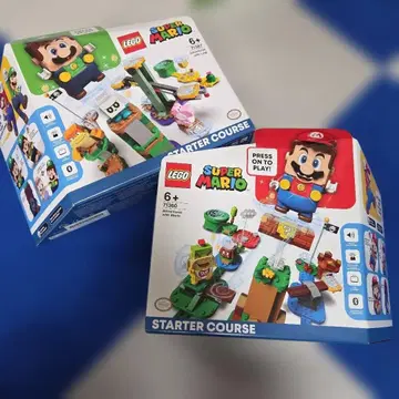 미개봉 새상품 LEGO 슈퍼 마리오 루이지 스타터 코스 2세트
