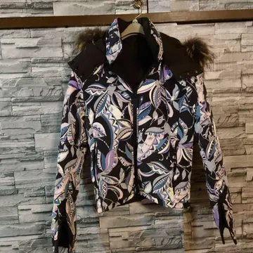 버팔로 밥스 지오메트릭 패턴 다운 자켓 리버서블