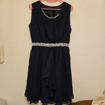 네이비 드레스 M 폴리에스테르 100%