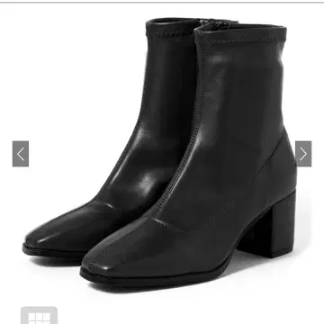 [ 새상품 ] GRL 스퀘어토 가죽 숏부츠