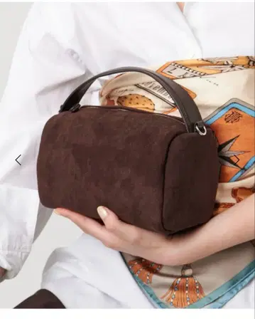 새상품급 유나이티드 애로우즈 핸드백 콤비 큐브 브라운