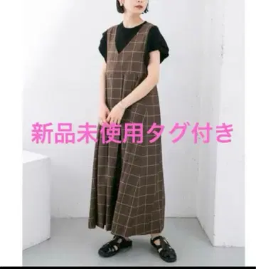 KBF BIG 플리츠 오버롤 스커트