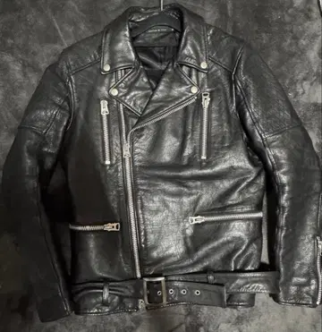 [ GOSTAR DE FUGA ] 카우 가죽 더블 라이더스 자켓