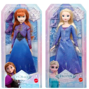 겨울왕국 엘사&안나 아이스 스케이트 코스튬 인형 세트