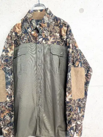 RED HEAD 리얼트리 절개 헌팅 셔츠 M 엘보 패치