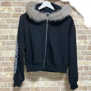 시이나 히카리 RAD FOUR REAL 퍼 사용 지퍼 후드티 M 사이즈