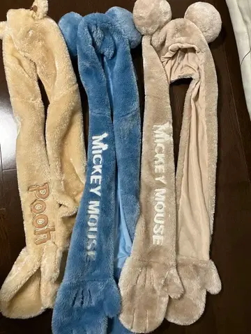 디즈니 캐릭터 머플러 캡