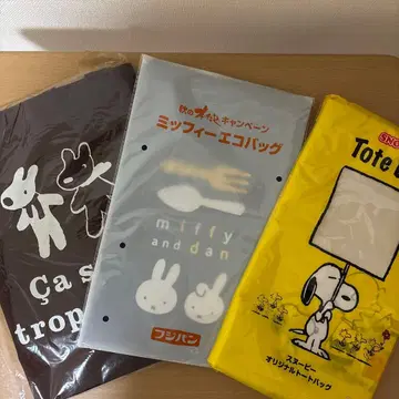 미피 스누피 에코백 3종 세트