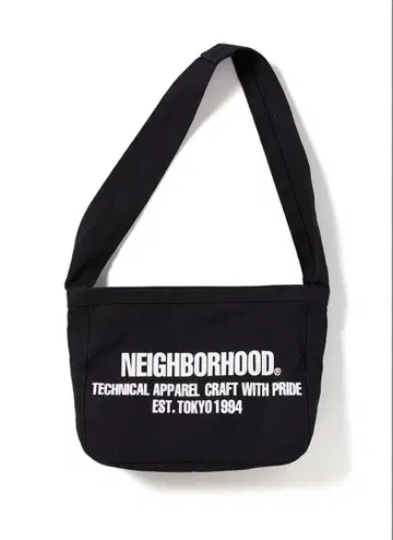 NEIGHBORHOOD 숄더백 NEWSPAPER BAG BLK