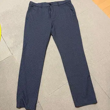 TOMMY HILFIGER 네이비 체크 슬랙스