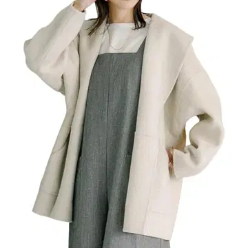 리버 오버 하프 코트 / 어반 리서치 오프 베이지