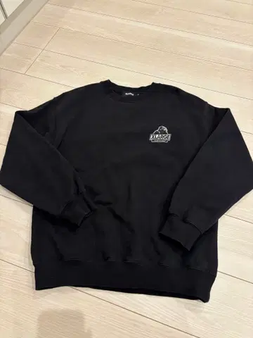 X-LARGE 블랙 맨투맨 트레이닝복