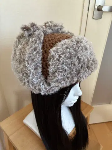 플라이트 캡 귀마개 퍼 핸드메이드 단 하나뿐인 아이템