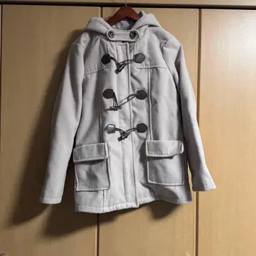 더플 코트 L 사이즈 베이지 핑크