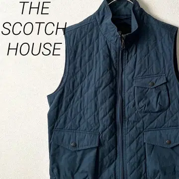 THE SCOTCH HOUSE 퀼팅 베스트 포켓 부착 심플