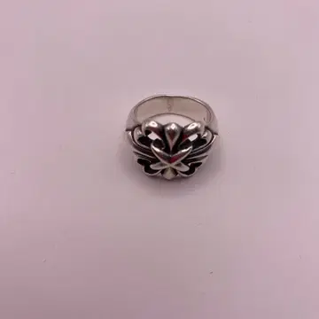 실버 플라워 모티브 반지 11호