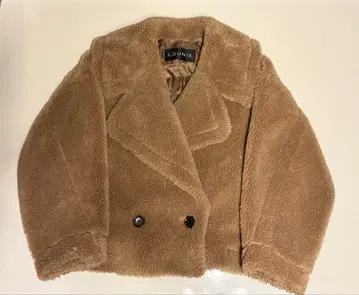 LOUNIE 테디베어 숏 기장 보아 자켓