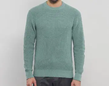 미사용 새상품 미들 게이지 크루넥 니트