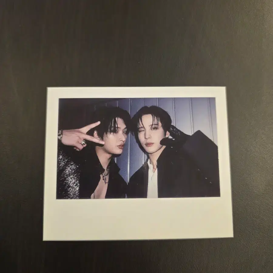 Ateez Choi San Signed Polaroid | Bunjang Global