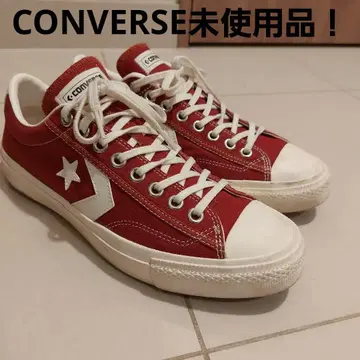미사용품! CONVERSE 레드 로우컷 스니커즈