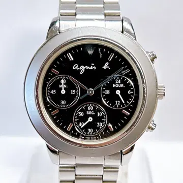 작동 에네스베 손목시계 남성용 크로노그래프 y2k 00s V654