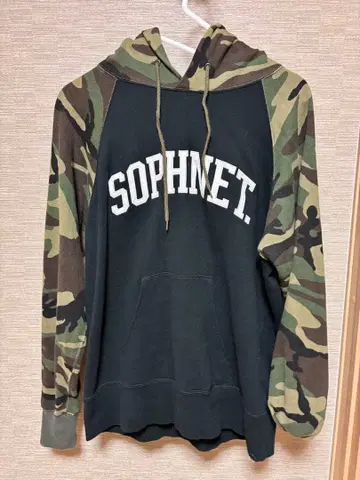 SOPHNET. 후드티 M 블랙/카모플라쥬