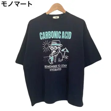 모노마트 프린트 여성용 반팔 블랙 캐릭터 로고 T셔츠
